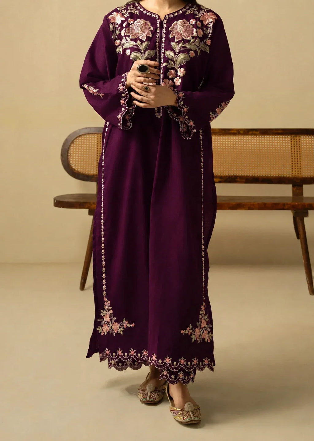 SMT W1034 - Embroidered 2pc Marina Dress.