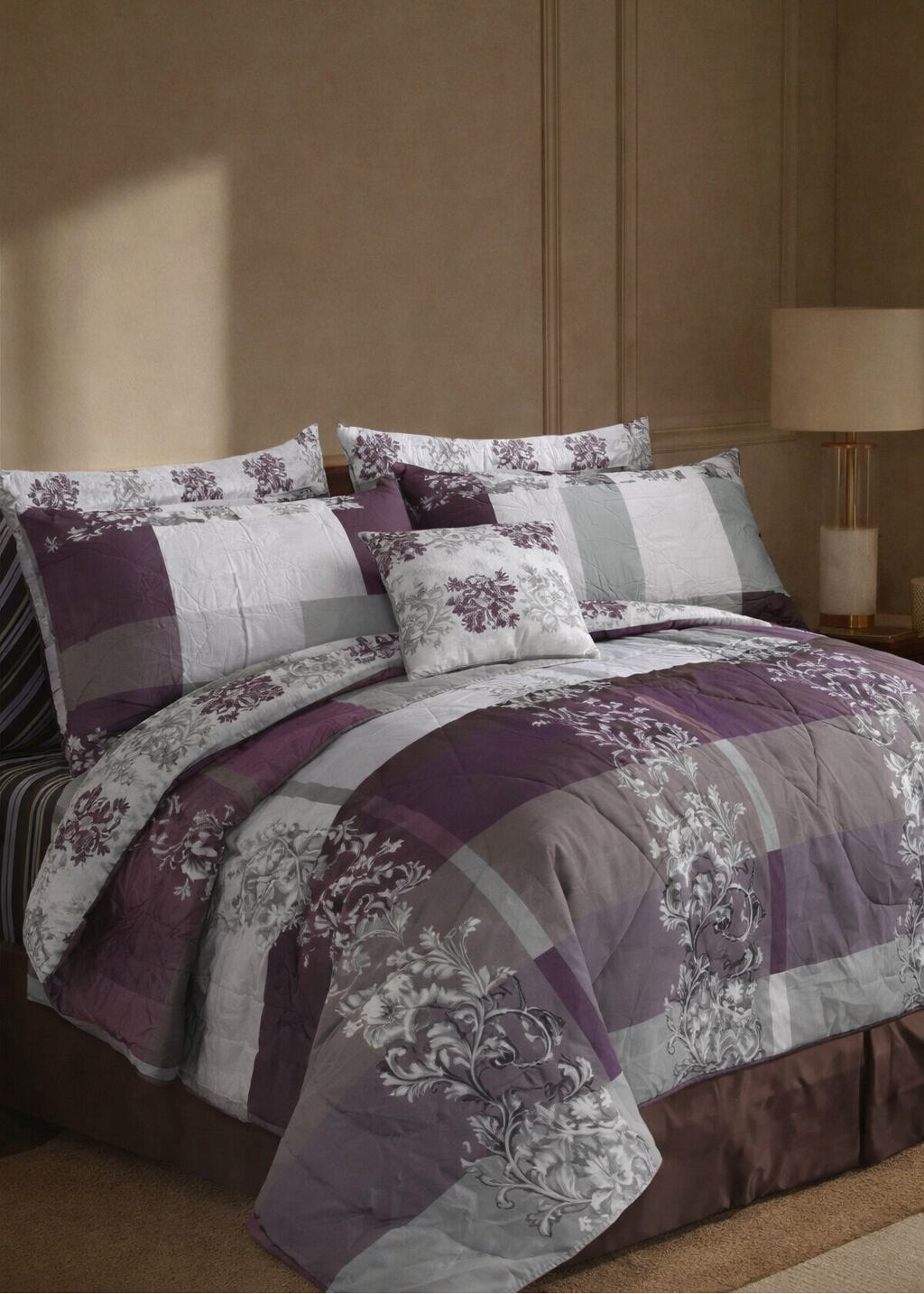 SMT D999- 6Pc Winter Razai Set ( Heavy Filling).