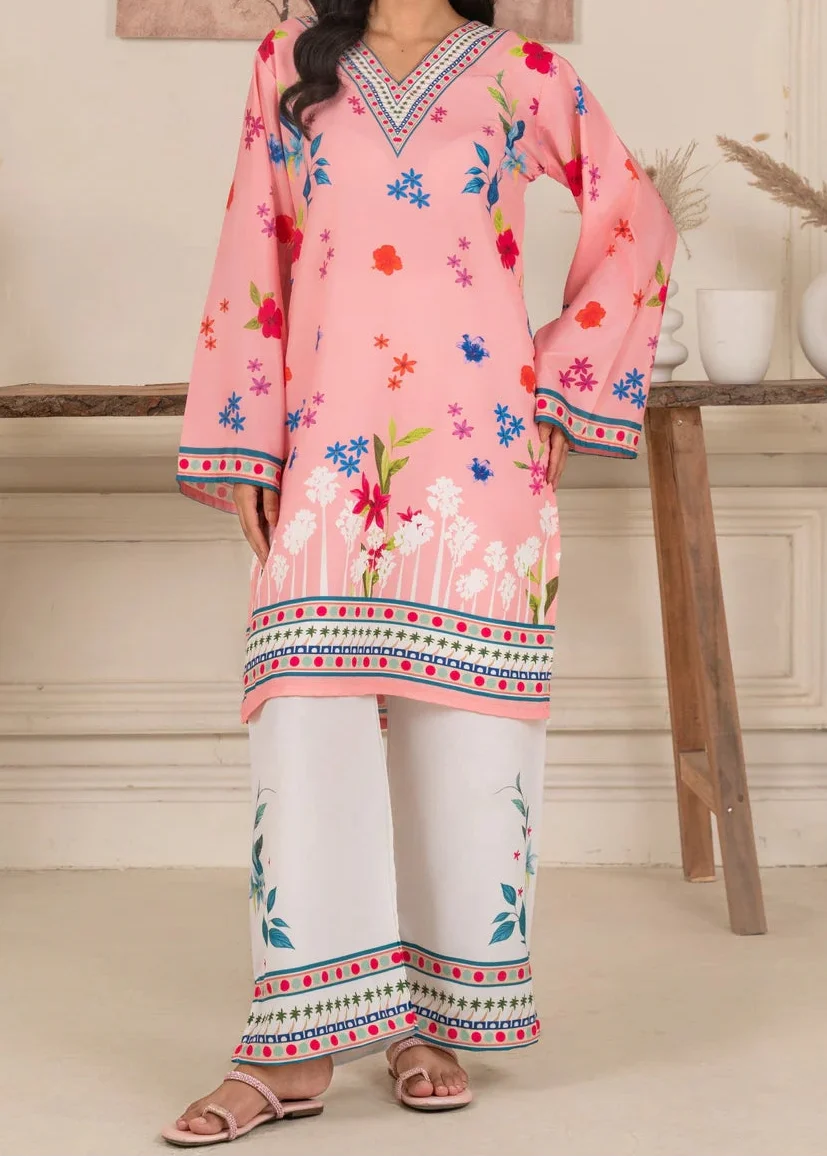 SMT W926 - Digital Printed 2pc Silk Dress.