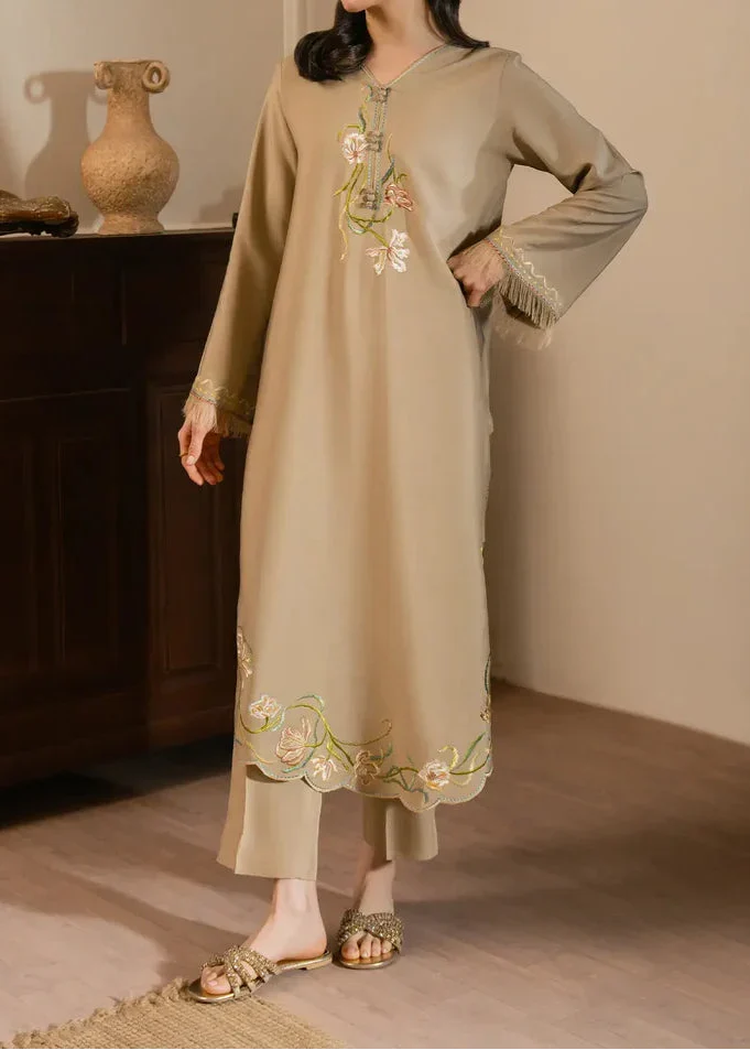 SMT Z-(S1435 ) - Stitched Embroidered 2pc Lawn Dress.