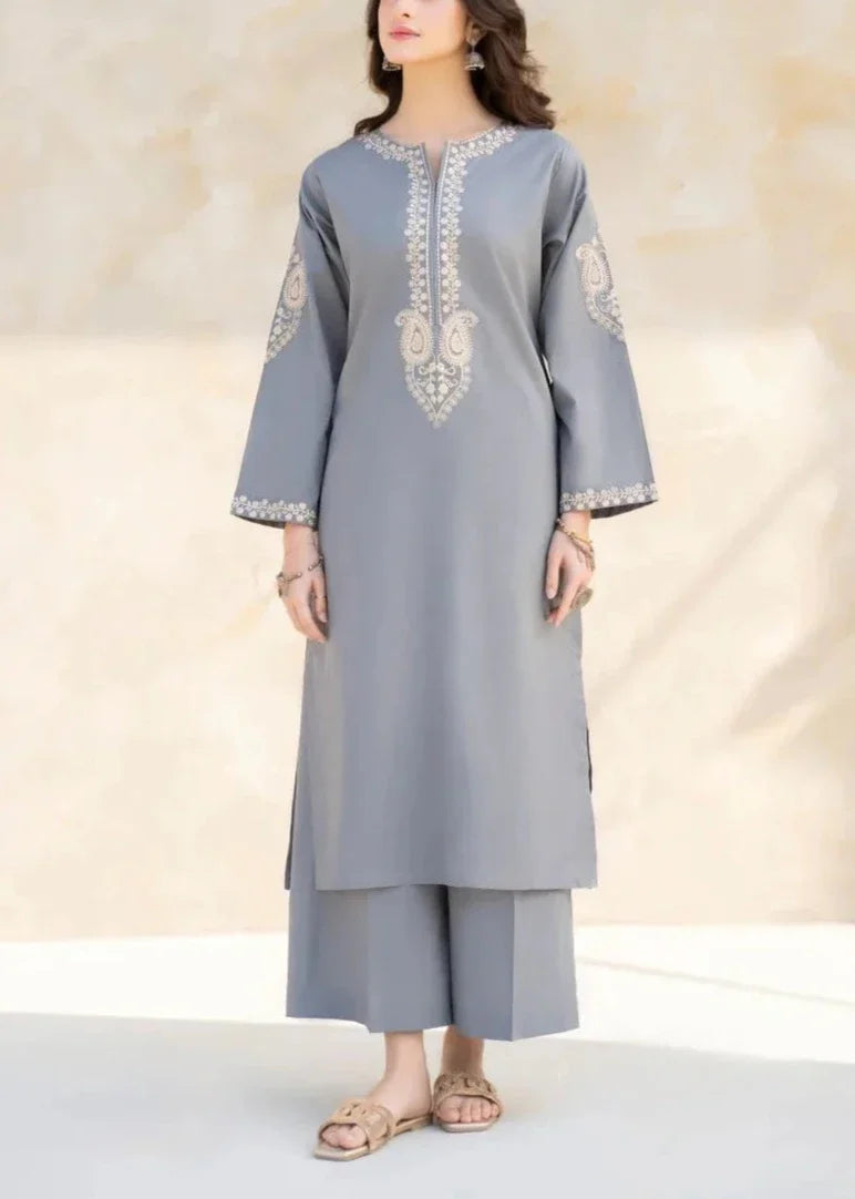 SMT S1129- Embroidered 2pc Lawn Dress