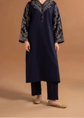 SMT W686- Embroidered 2pc Linen dress