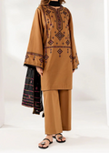 SMT Z-(W982) - Stitched Embroidered 3pc Marina Dress With Embroidered Chiffon Dupatta.