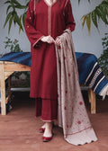 SMT W105 -Embroidered 3pc marina dress with embroidered marina dupatta