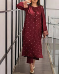 SMT S747-Embroidered 2pc lawn dress