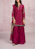 SMT S841-Embroidered 3PC Dress Lawn with Printed Munar Dupatta.