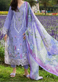 SMT S1405 - Embroidered 3pc Chikankari Lawn Dress With Printed Voile Dupatta.