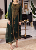 SMT S713-Embroidered 3pc lawn dress with Embroidered chiffon dupatta.