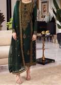 SMT W766 - Embroidered 3pc Marina Dress With Embroidered Chiffon Dupatta.