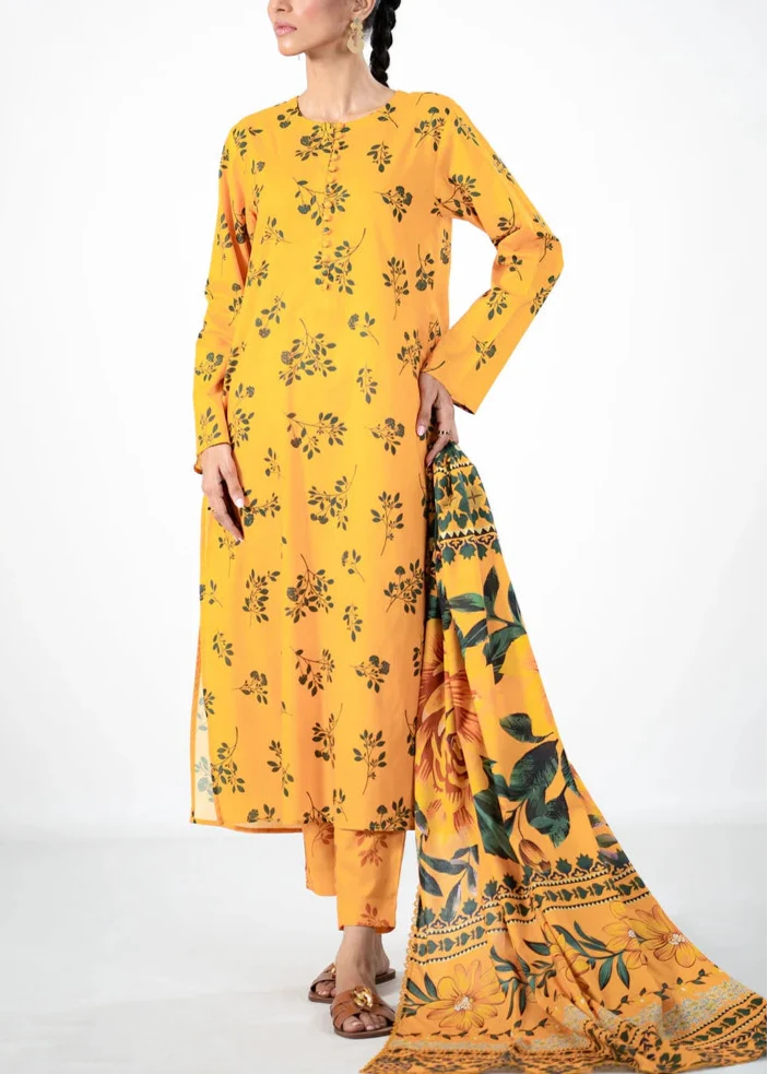 SMT S997-Digital Printed 3pc Lawn Dress with Digital Printed Lawn Dupatta.