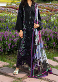 SMT S1341-Embroidered 3pc Lawn Dress With Printed Lawn Dupatta.