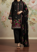 SMT W503-Embroidered 3pc marina dress with Embroidered marina shwal.