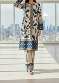SMT W949- Digital Printed 2pc Karandi Dress.