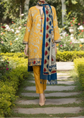 SMT W538-Embroidered 3pc khaddar dress With Printed shawl.