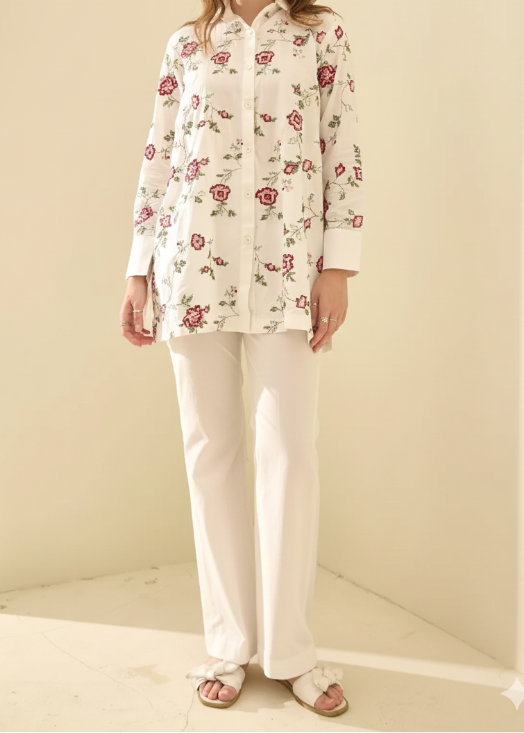 SMT W1000 - Embroidered 2pc Marina Dress.