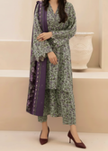 SMT W816 - Digital Printed 3pc Karandi Dress With Digital Printed Karandi Shawl.