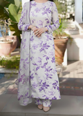 SMT W927 - Digital Printed 3pc Silk Dress With Digital Printed Silk Dupatta.