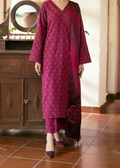 SMT W814 - Digital Printed 3pc Karandi Dress With Digital Printed Karandi Shawl.