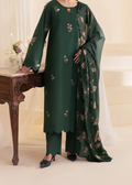 SMT W829-Embroidered 3pc Marina Dress With Printed Shawl.