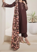 SMT Z-(S1369 )- Stitched Embroidered 3pc Lawn Dress With Printed Lawn Dupatta.