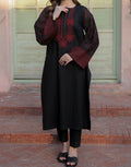 SMT W438-Embroidered 2pc khaddar dress