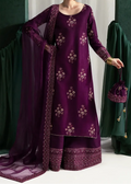 SMT W774 - Embroidered Sequence 3pc Marina Dress With Embroidered Sequence Chiffon Dupatta.