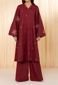 SMT W425-Embroidered 2pc khaddar dress