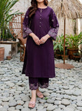 SMT Z-(W444)- Stitched Embroidered 2Pc Marina Dress.