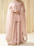 SMT S1211-Embroidered 3pc Sequence Lawn Dress With Embroidered Sequence Organza Dupatta.