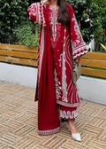 SMT W932-Embroidered 3pc Marina Dress With Embroidered Marina Shawl.