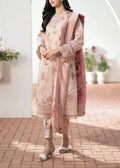 SMT W498-Printed 3pc karandi Dress With Printed karandi Shawl.