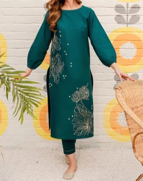 SMT S795-Embroidered 2pc lawn dress.