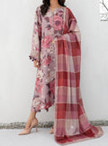 SMT W426-Printed 3pc karandi dress with Printed karandi dupatta.