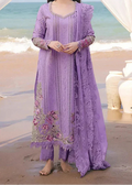 SMT W887-Embroidered 3pc Chikankari Marina Dress With Embroidered Chiffon Dupatta.