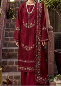 SMT Z-(W971) - Stitched Embroidered 3pc Marina Dress With Printed Shawl.