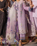 SMT S730- Embroidered cutwork 3pc lawn Dress With Digital Printed Silk dupatta.
