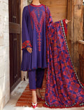 SMT W137 -Embroidered 3pc Marina dress With printed shawl