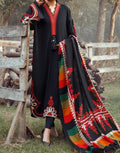 SMT W140 -Embroidered 3pc Marina dress With printed shawl
