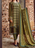 SMT W136 -Embroidered 3pc Marina dress With printed shawl