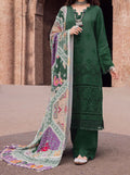 SMT S607-Embroidered 3PC Chickan Lawn with Printed Munar dupatta.