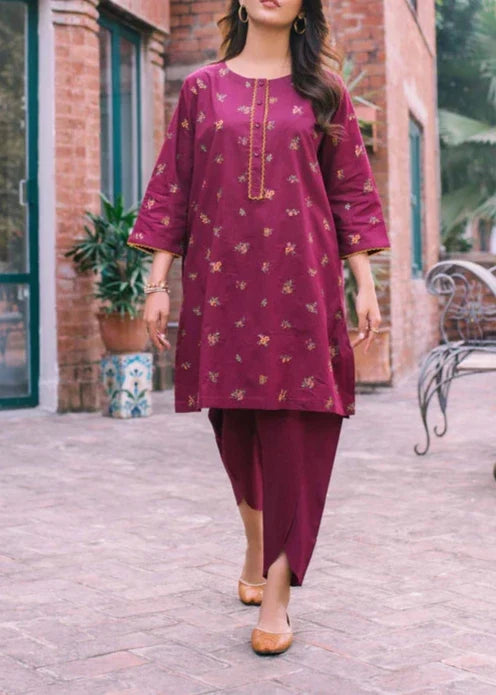 SMT W472- Embroidered 2Pc marina Dress.