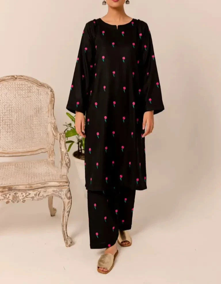 SMT S784-Embroidered 2pc lawn dress.