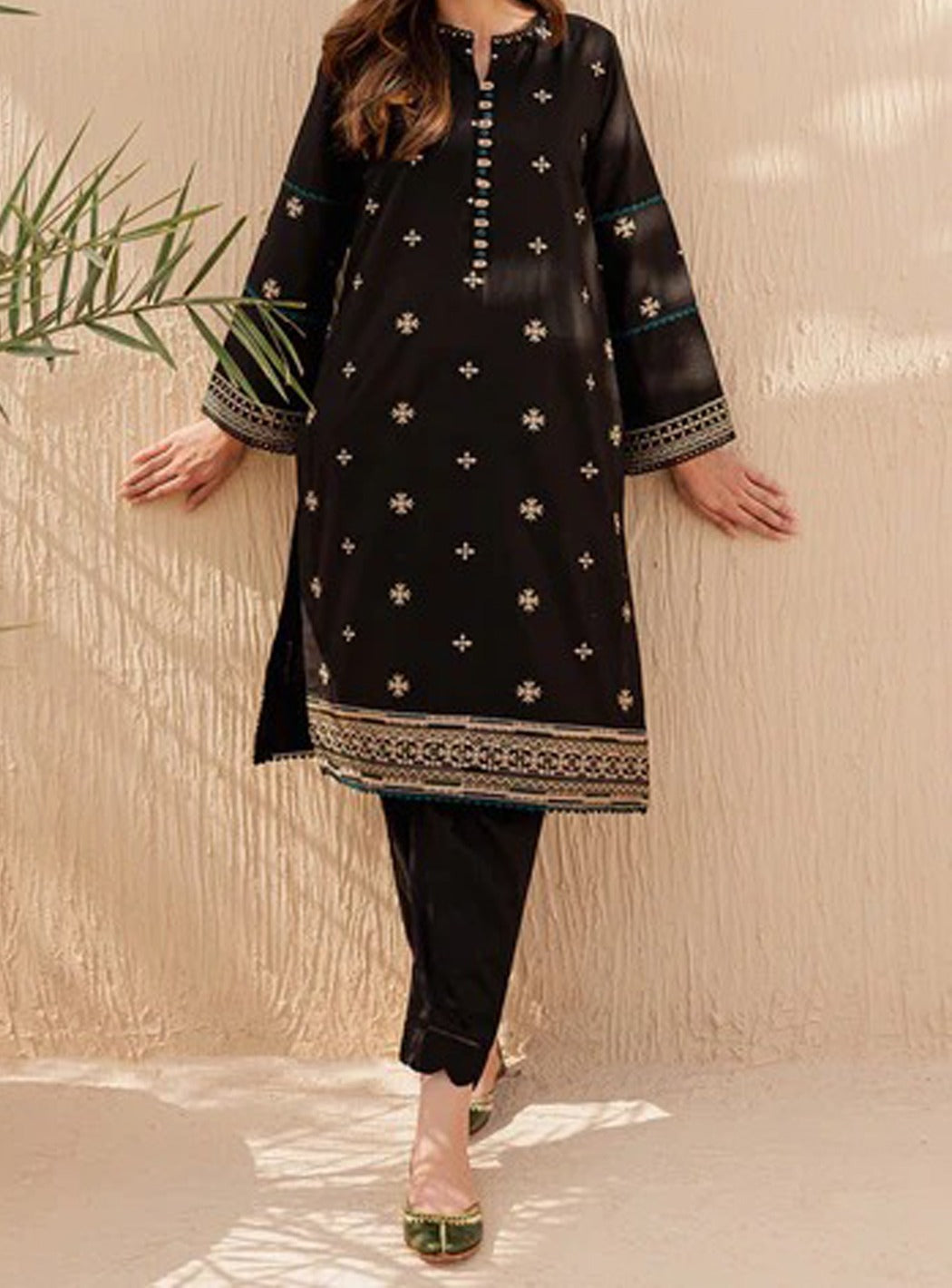 SMT S511-Embroidered 2pc lawn dress.