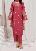 SMT Z-(W748) - Stitched Embroidered 3pc Marina Dress With Embroidered Organza Dupatta.