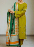 SMT Z-(S1073)- Stitched Embroidered 3pc Lawn dress with Printed Munar Dupatta