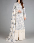 SMT W99 - Embroidered 2pc linen dress