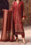 SMT W135 -Embroidered 3pc Marina dress With printed shawl