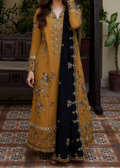 SMT W928-Embroidered 3pc Marina Dress With Printed Shawl.