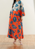 SMT W922 - Digital Printed 2pc Silk Dress.