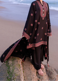 SMT W825-Embroidered 3pc Marina Dress With Printed Shawl.